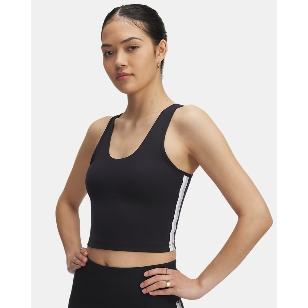 Under Armour Motion Sport Tape Tank Black White Size Large